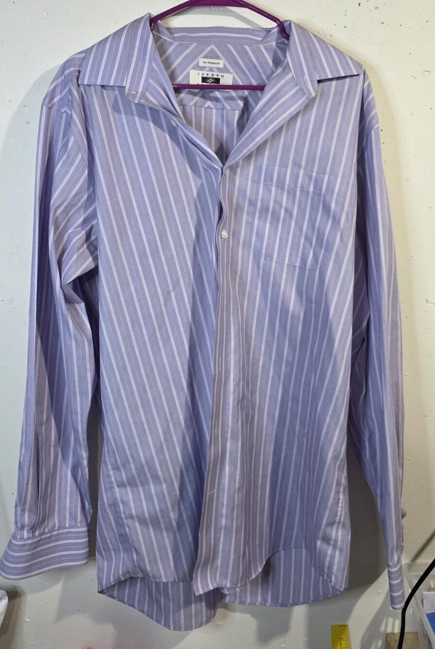 Joseph Abboud Dress Shirt Men's 17 1/2 ~ 36/37 Tall Button Up No-Iron